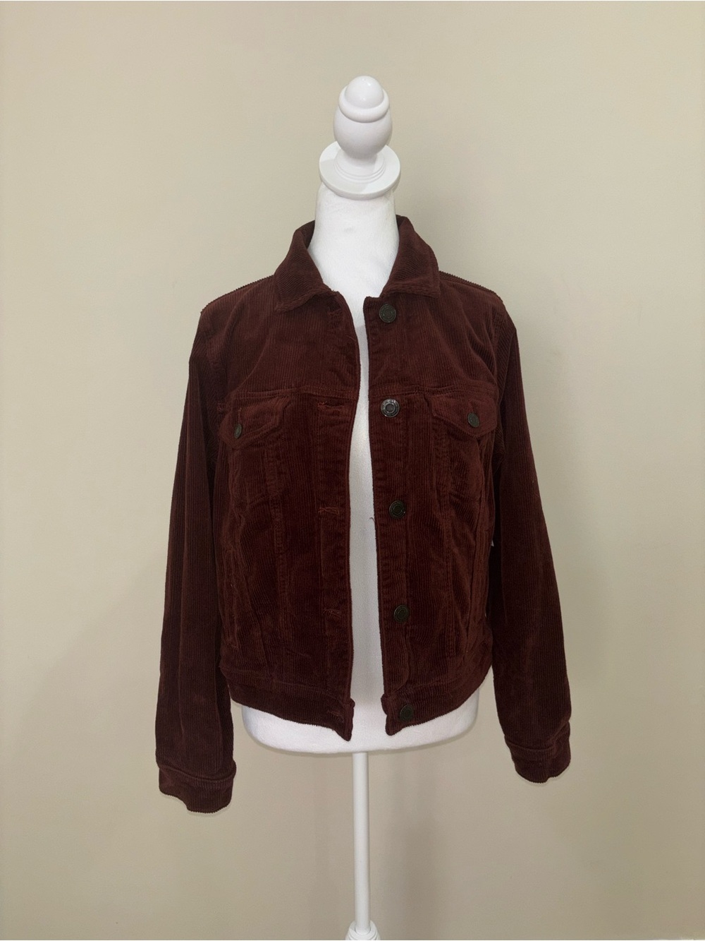SO Brown Corduroy Jean Jacket